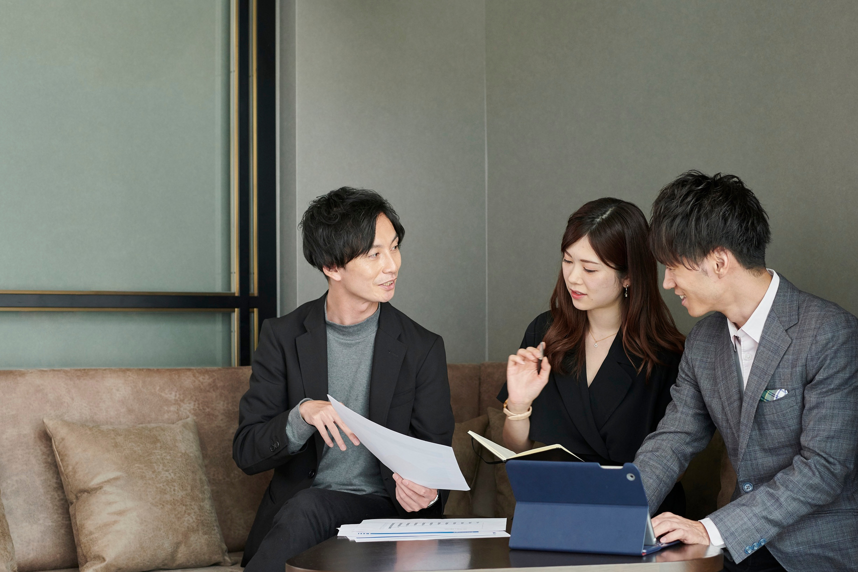 Professional team in discussion